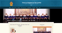 Desktop Screenshot of courtofappeal.lk