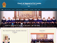Tablet Screenshot of courtofappeal.lk